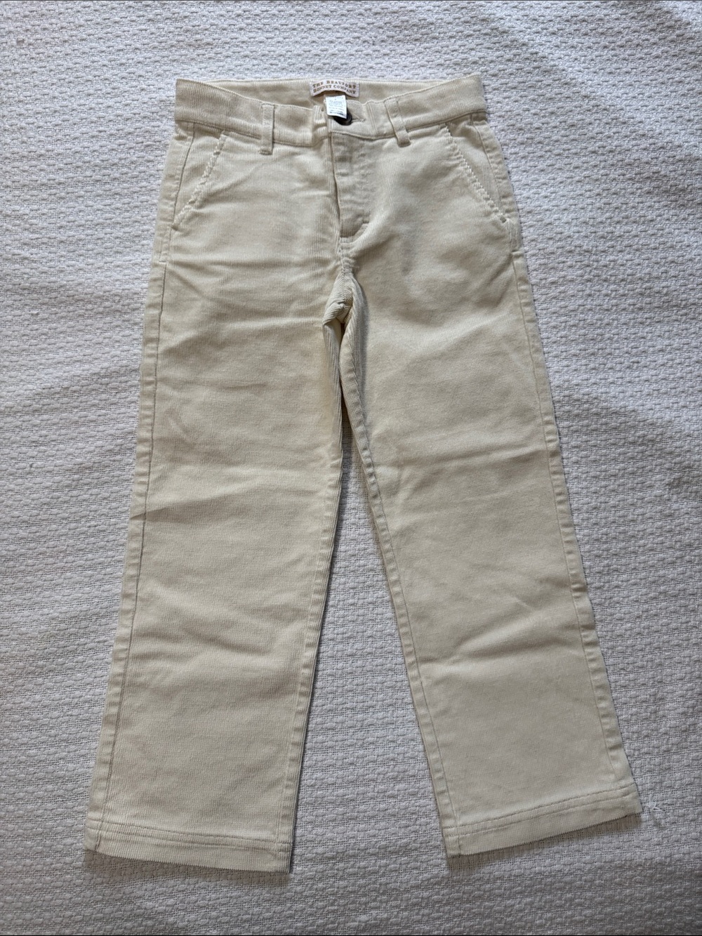 Men's Cream Chino Pants - Classic Straight Fit